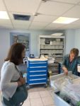 Anne Laurence Petel en visite à la maison de retraite Sainte Victoire